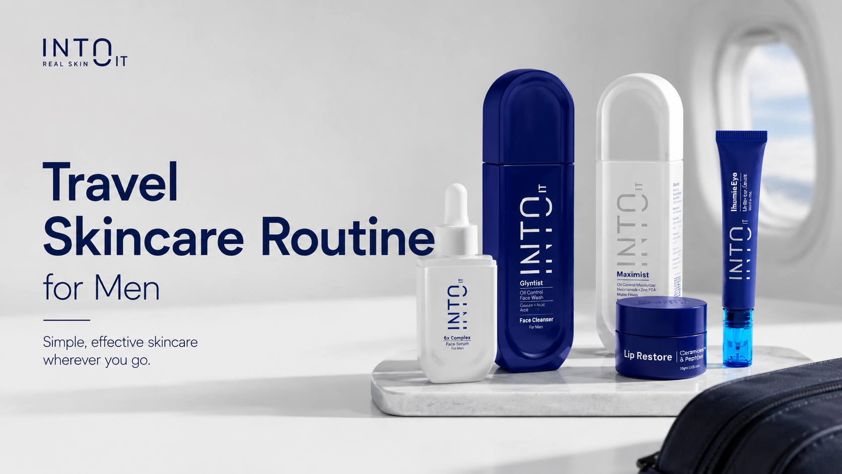Travel Skincare Routine for Men