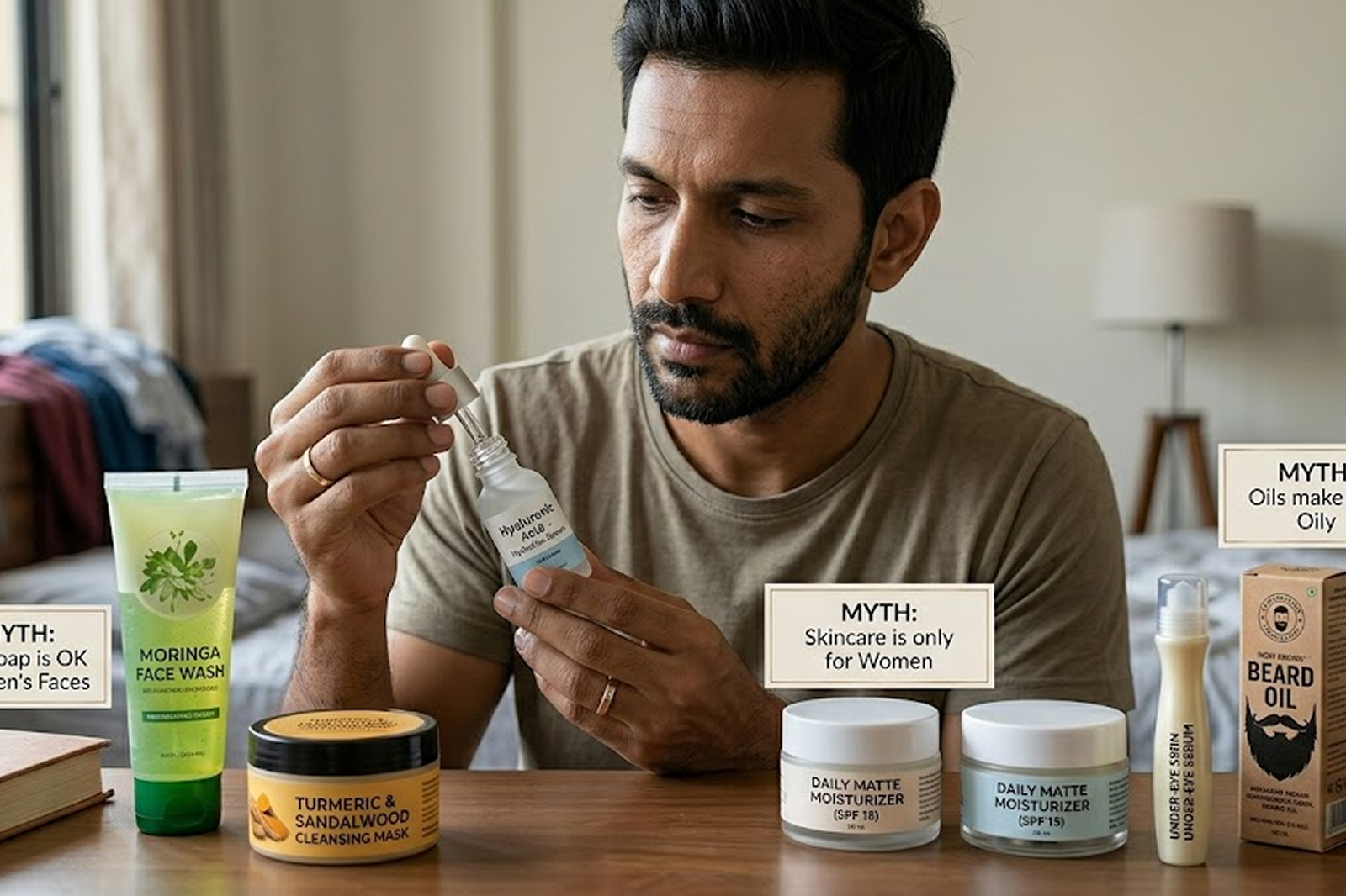 Skincare Myths Indian Men Still Believe