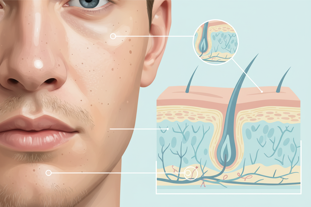 Why Men's Skin Produces More Oil